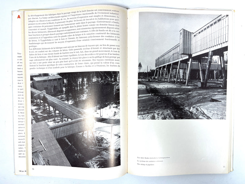 Finnish Architecture and Alvar Aalto, Neuenschwander, Ed. And Cl., VG HC, G DJ
