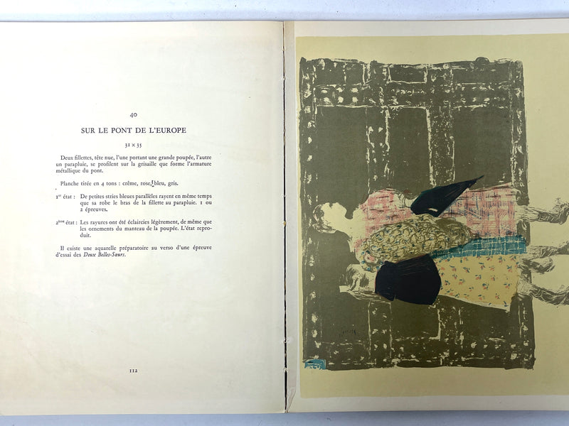 Claude Roger-Marx, L'oeuvre Gravé de Vuillard, Limited Printing, 1948, VG SC w/slipcase