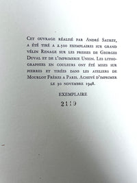 Claude Roger-Marx, L'oeuvre Gravé de Vuillard, Limited Printing, 1948, VG SC w/slipcase