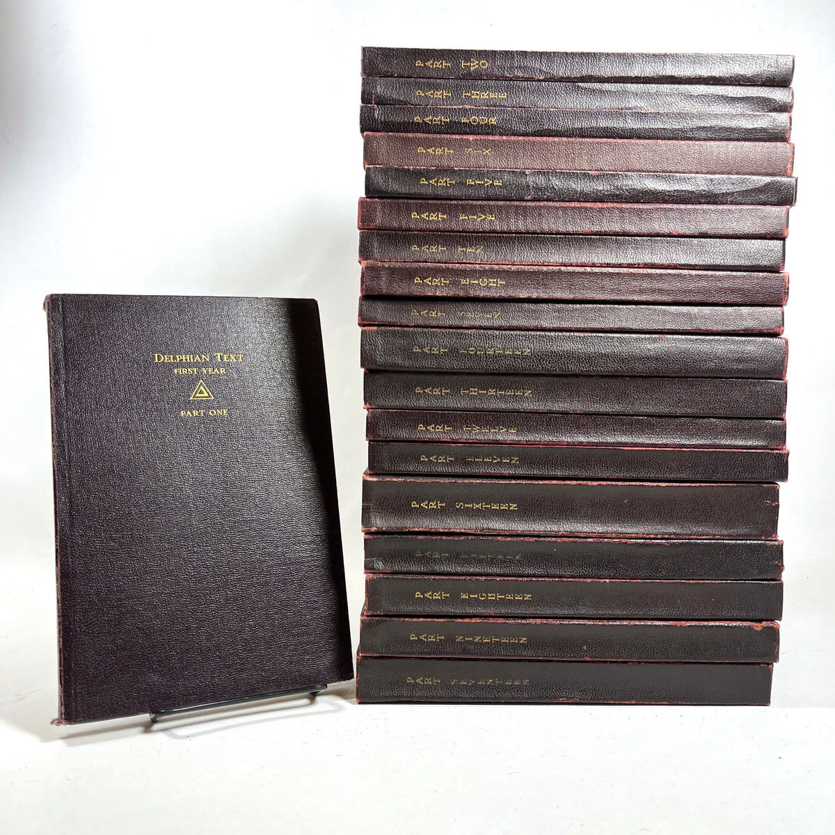 Delphi Text Complete book set, 1-19, The Delphian Society, 1920s, Very Good hardcover