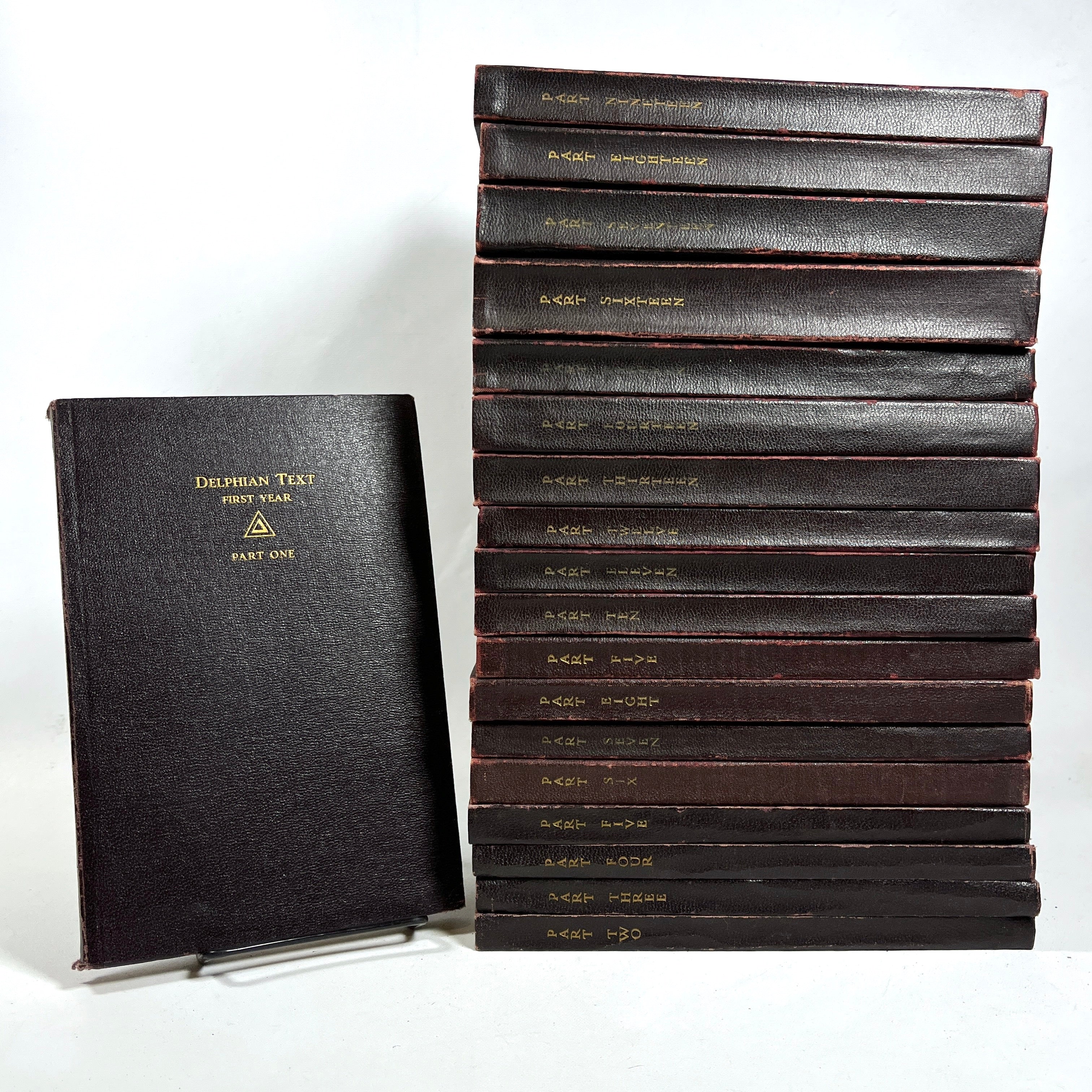 Delphi Text Complete book set, 1-19, The Delphian Society, 1920s