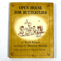 Ruth Krauss, Open House for Butterflies, illus Maurice Sendak, 1960, Near Fine HC w/DJ