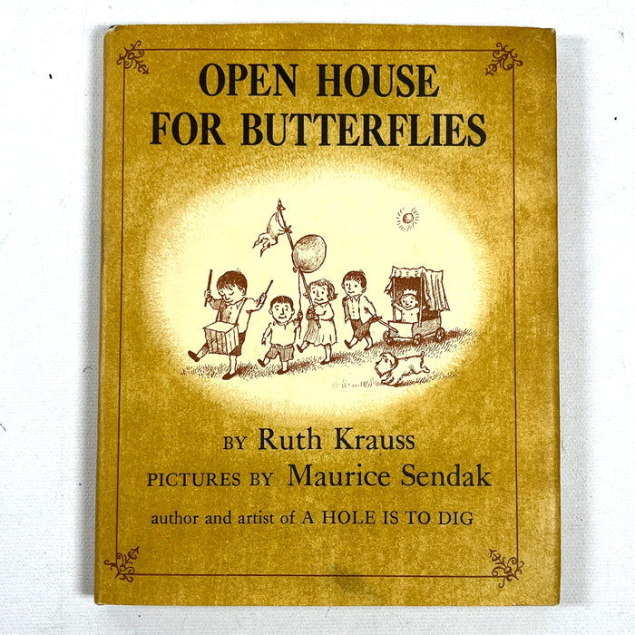 Ruth Krauss, Open House for Butterflies, illus Maurice Sendak, 1960, Near Fine HC w/DJ