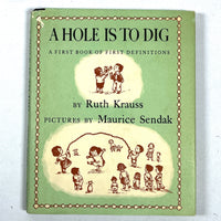 Ruth Krauss, A Hole is to Dig: A First Book of First Definitions, 1952, Very Good HC w/DJ