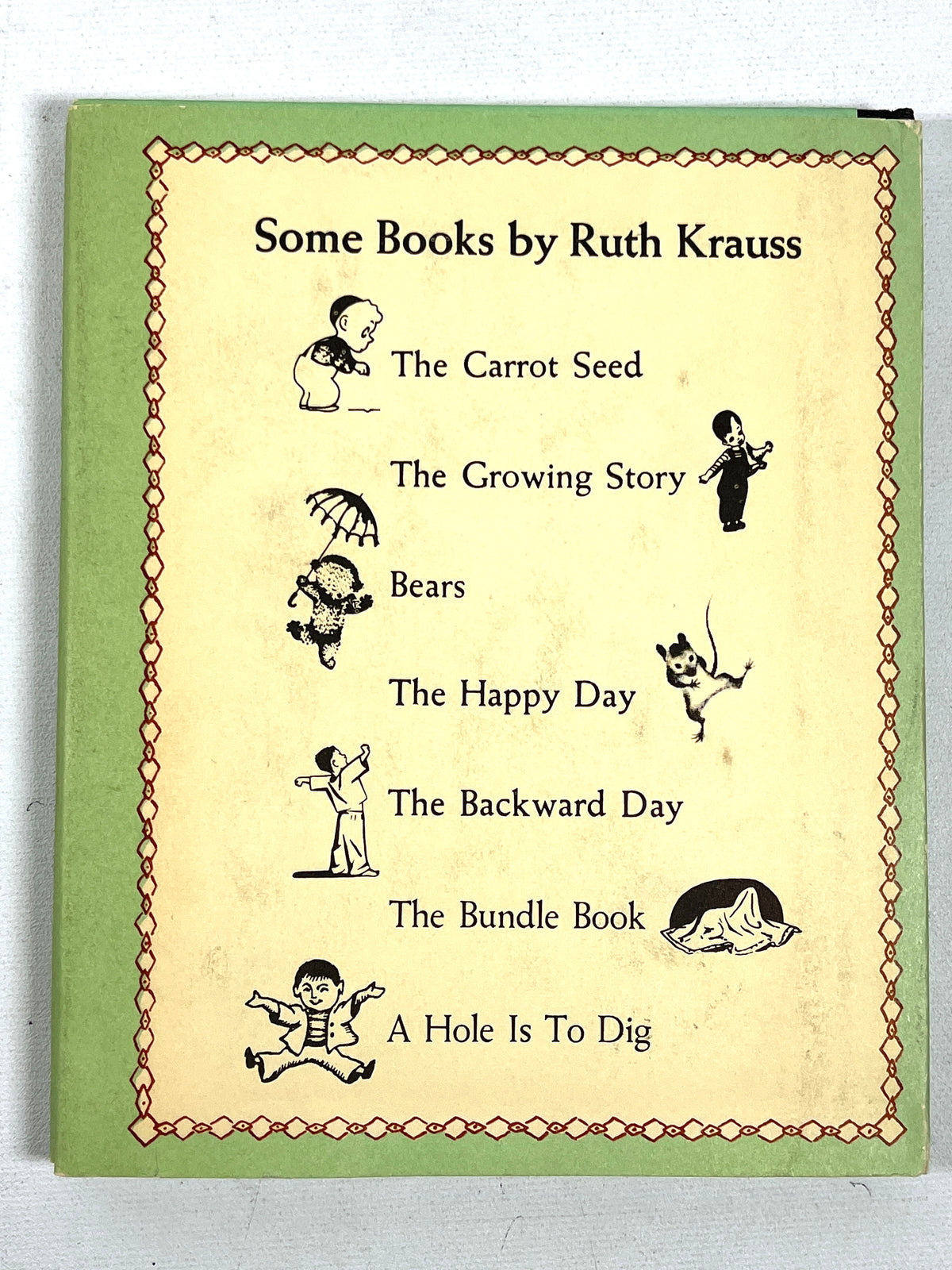 Ruth Krauss, A Hole is to Dig: A First Book of First Definitions, 1952, Very Good HC w/DJ