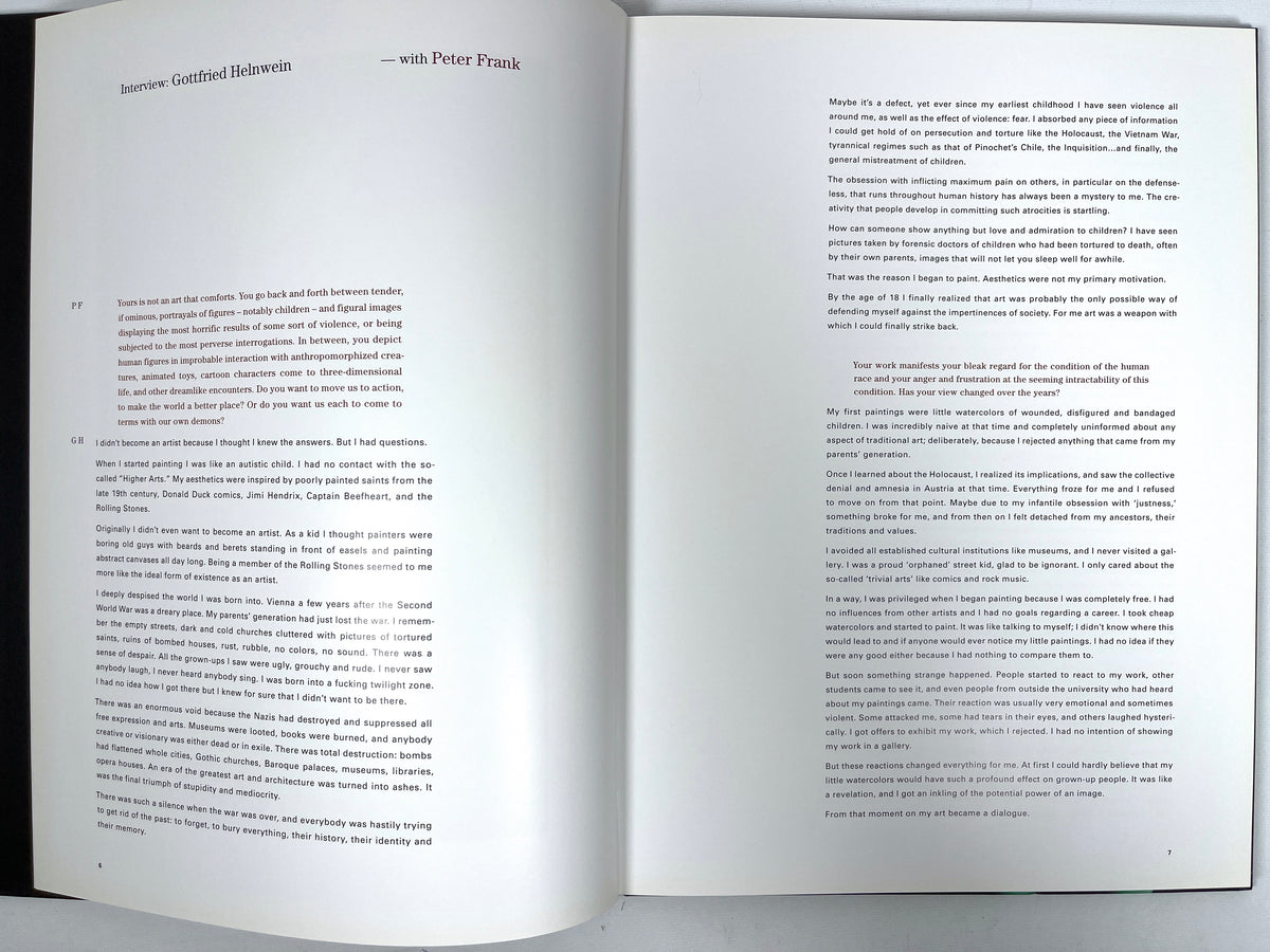 I was a Child, Gottfried Helnwein, 2010, exhibit catalog, Near Fine hardcover
