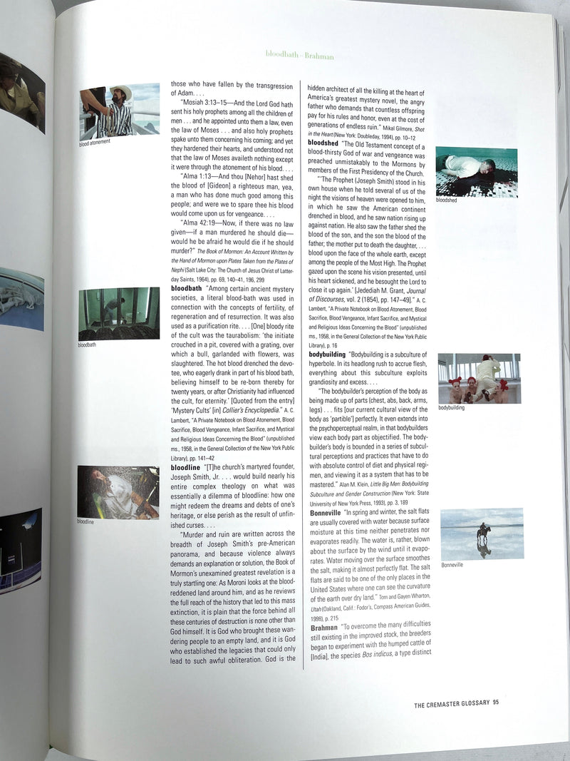 Matthew Barney: The CREMASTER Cycle, Guggenheim, 2002, Near Fine hardcover w/DJ.
