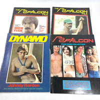 Falcon Studios Magazines, 1977-1982, Lot of 7, Very Good SCs, RARE Gay interest