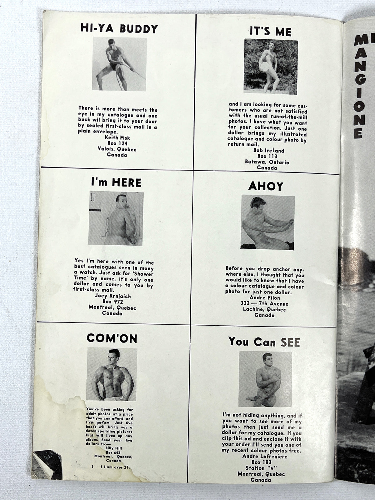 Crew, No. 1, 1963, Very Good staplebound, gay interest magazine