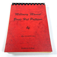 Millinery Manual: Basic Hat Patterns, Stephens College, 1953, RARE, Very Good+ comb bound
