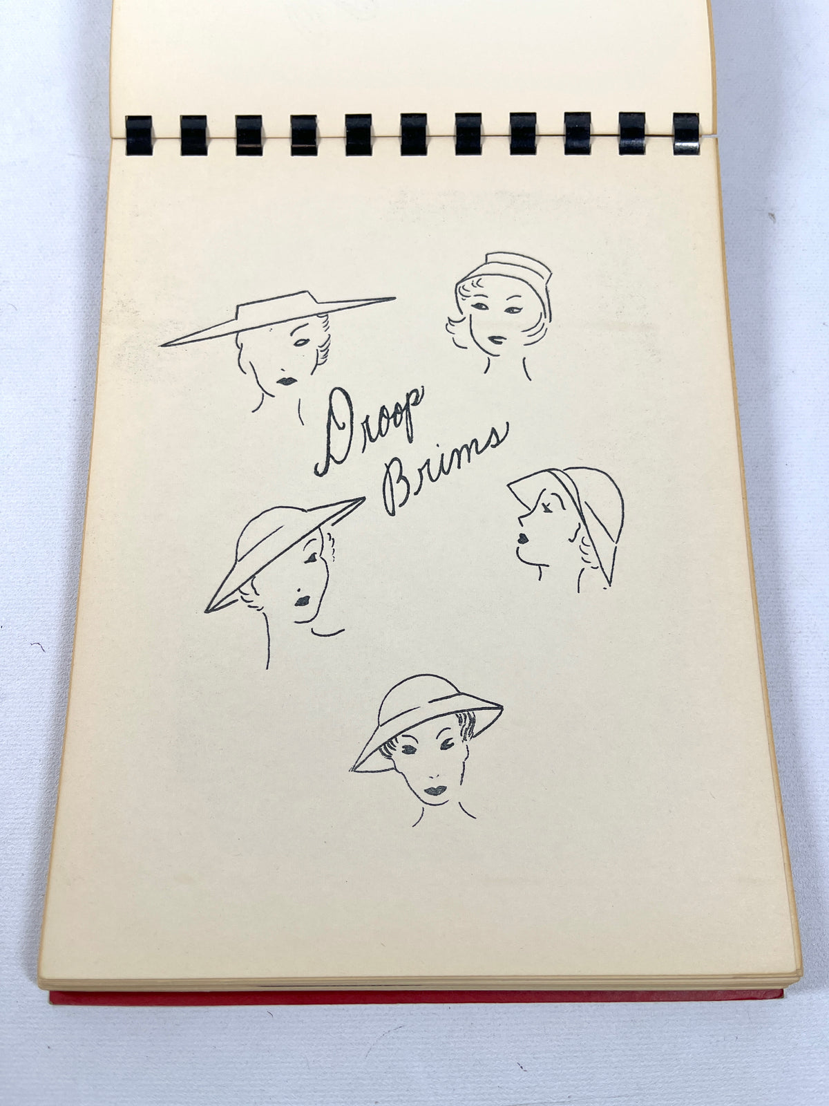 Millinery Manual: Basic Hat Patterns, Stephens College, 1953, RARE, Very Good+ comb bound