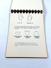 Millinery Manual: Basic Hat Patterns, Stephens College, 1953, RARE, Very Good+ comb bound