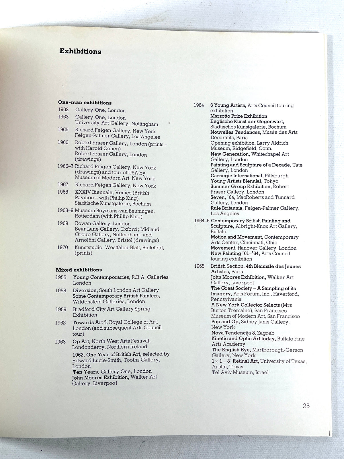 Bridget Riley: Paintings and Drawings 1951-71, Arts Council, 2nd Edition, Very Good softcover