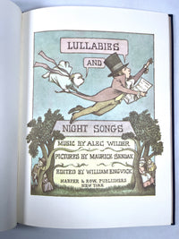 Lullabies and Night Songs, Alec Wilder, illus Maurice Sendak, 1965, Near Fine hardcover