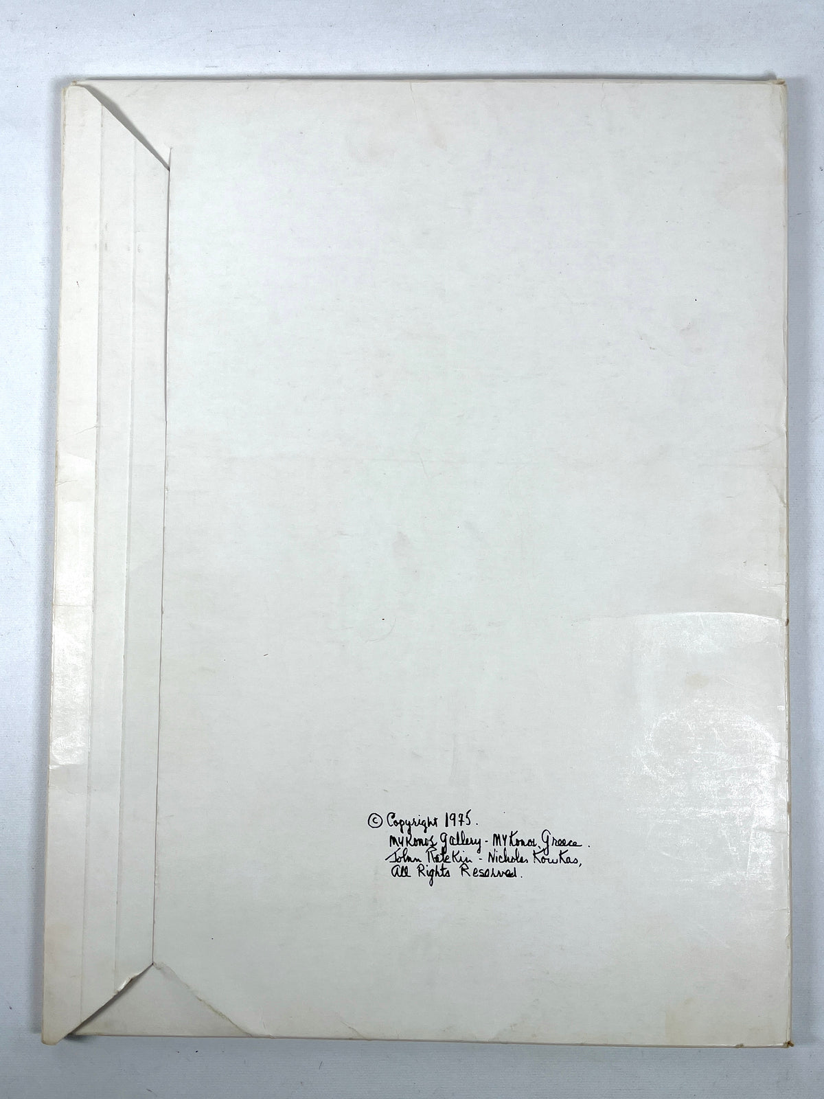 Greece, Mykonos, Aegean Islands: Impressions of Time, Gods, Man, 1975, NF SC w/envelope