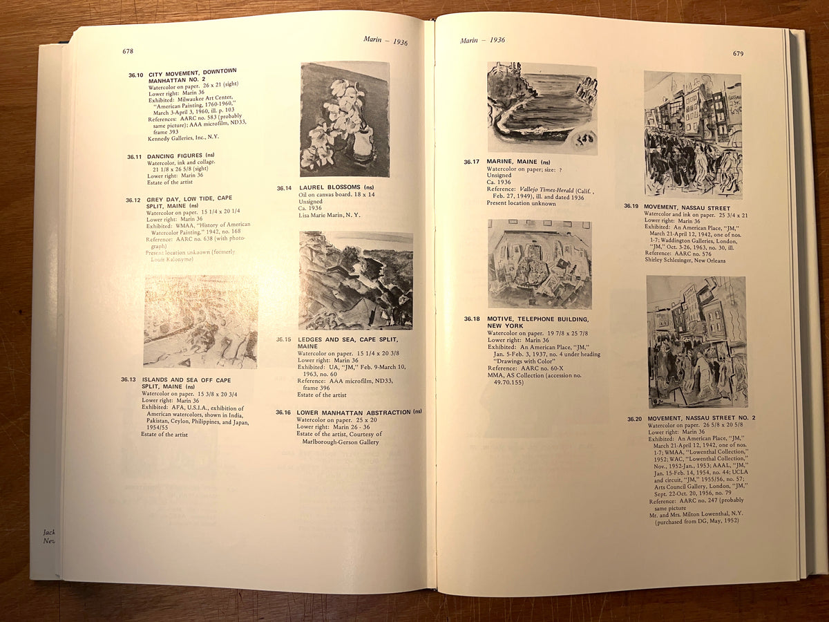 John Marin: A Stylistic Analysis and Catalogue Raisonné, 2 Vols., 1970, HC, NF.