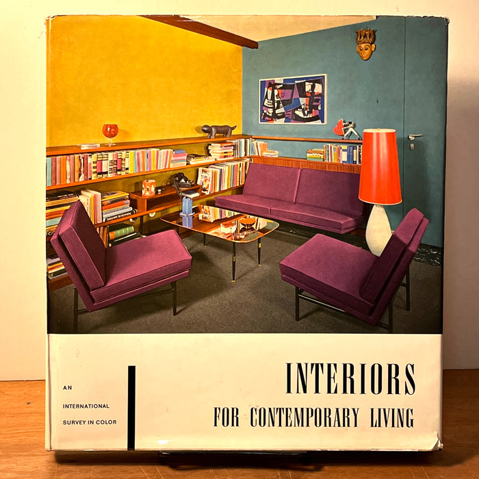 Interiors for Contemporary Living: An International Survey in Color, 1960, HC, VG.