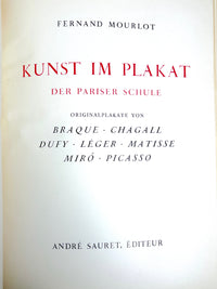 Kunst Im Plakat, Braque, Chagall, Dufy, Leger, Matisse, Miro, Picasso, 1959, NF.