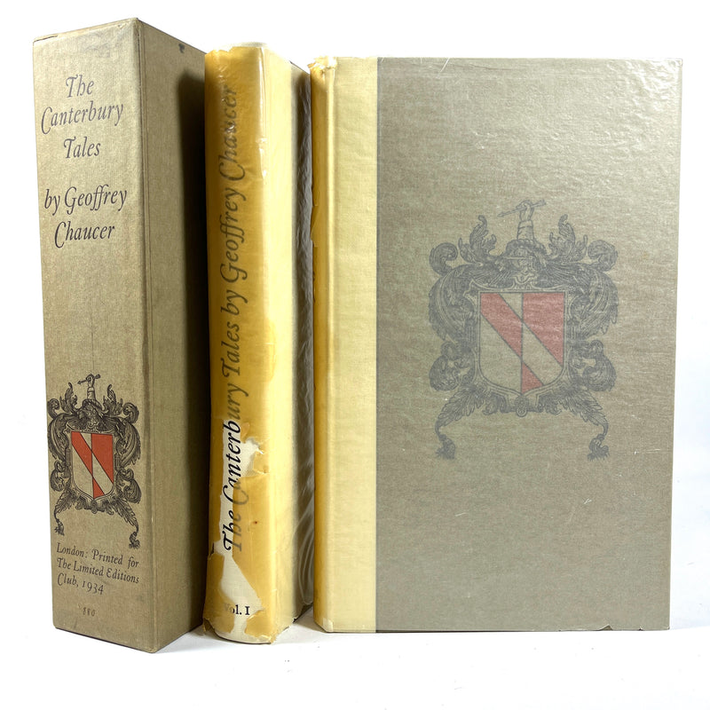 Geoffrey Chaucer, The Canterbury Tales, Limited Editions Club 2 vol, 1934 NF, slipcase