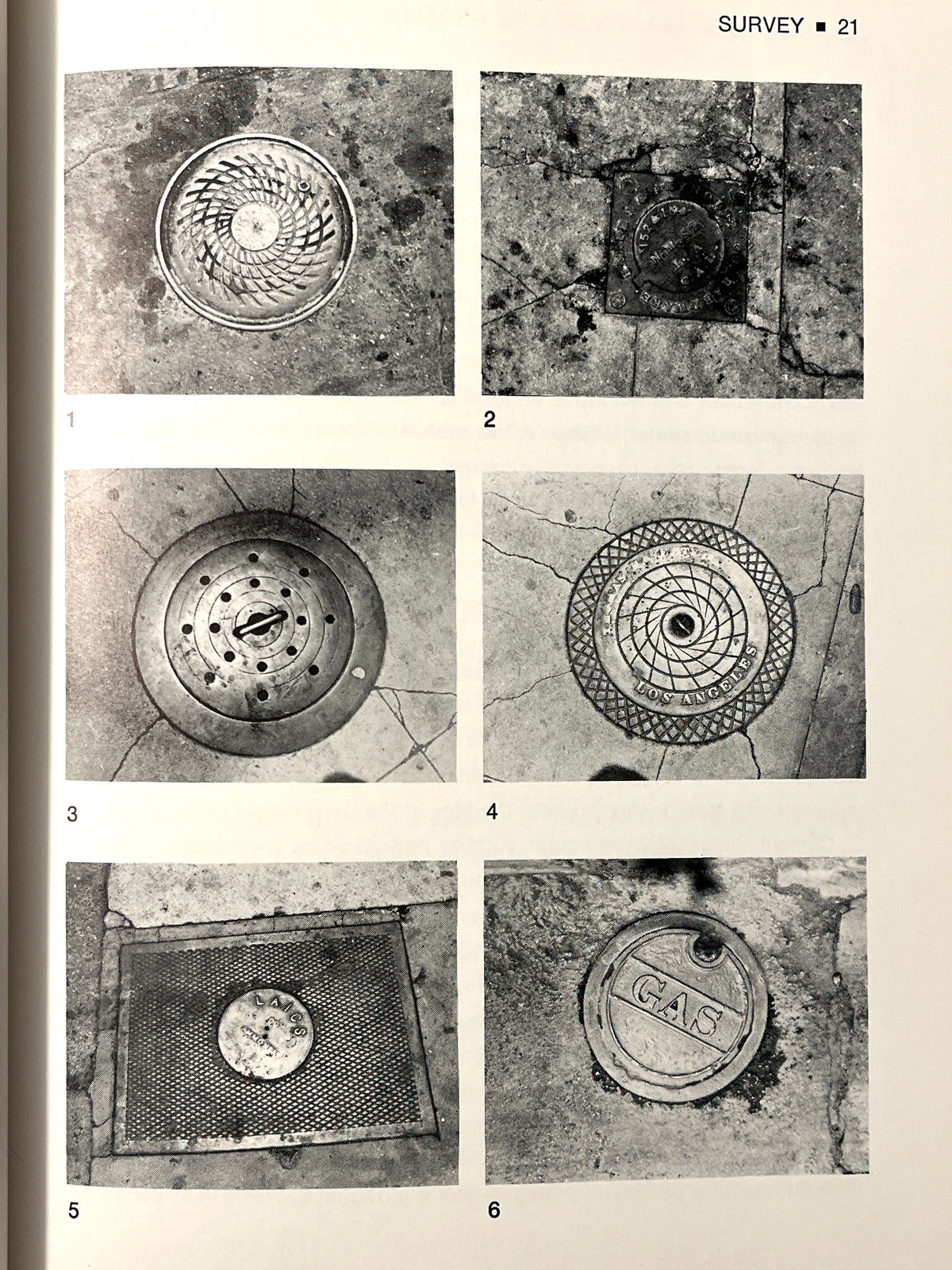 Manhole Covers of Los Angeles, Robert and Mimi Melnick, First Edition, 1974, HC, VG.