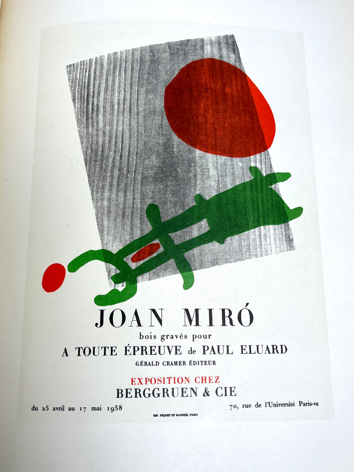 Kunst Im Plakat, Braque, Chagall, Dufy, Leger, Matisse, Miro, Picasso, 1959, NF.