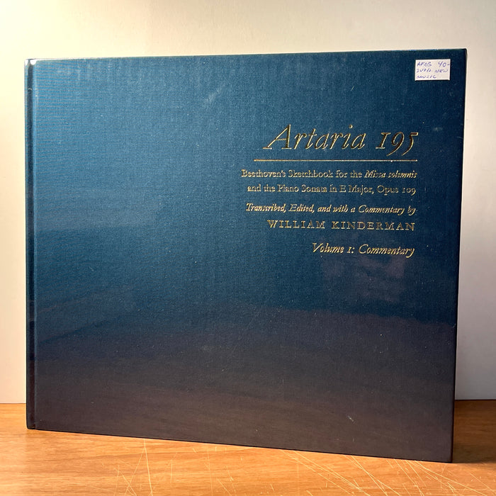 Artaria 195: Beethoven's Sketchbook for the "Missa solemnis" and the Piano Sonata in E Major, Opus 109, vols 1-3, 2003, HC, New in Shrink-Wrap.