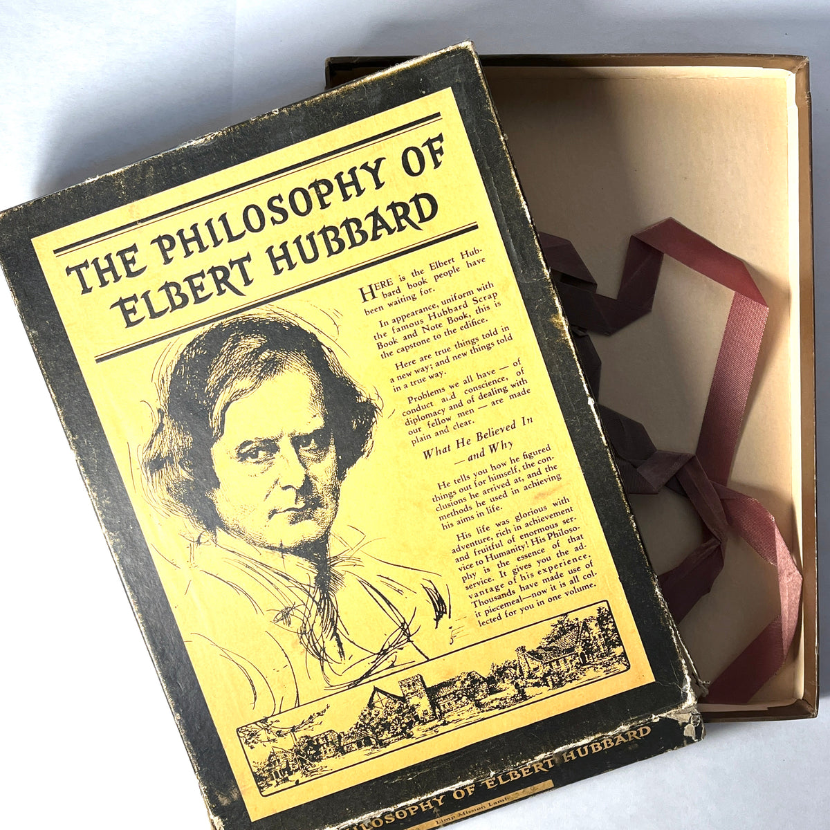 The Philosophy of Elbert Hubbard, Roycrofters, 1934, Near Fine w/Good Box