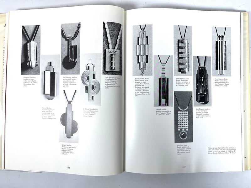 Sylvie Raulet, Art Deco Jewelry, Rizzoli International Publications, 1st Ed, 1985, VG HC w/DJ