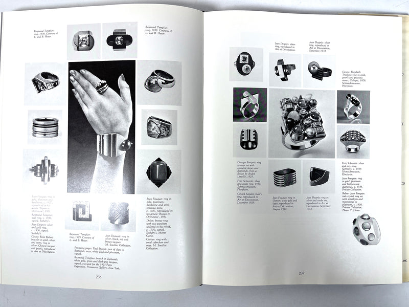 Sylvie Raulet, Art Deco Jewelry, Rizzoli International Publications, 1st Ed, 1985, VG HC w/DJ