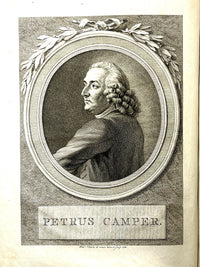 Pierre (Petrus) Camper, Dissertation Physique Discours Prononces, 1792, Good + leatherbound