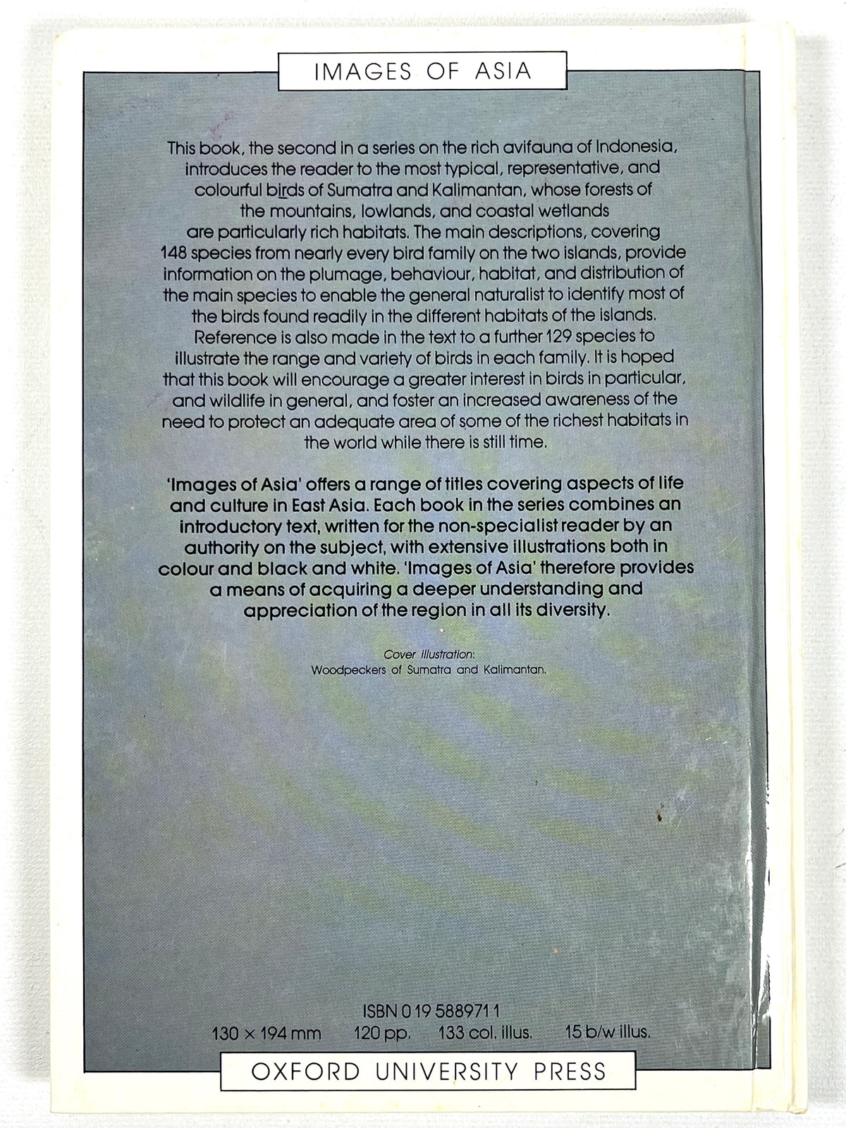 The Birds of Sumatra and Kalimantan, Images of Asia, 1990, Very Good hardcover