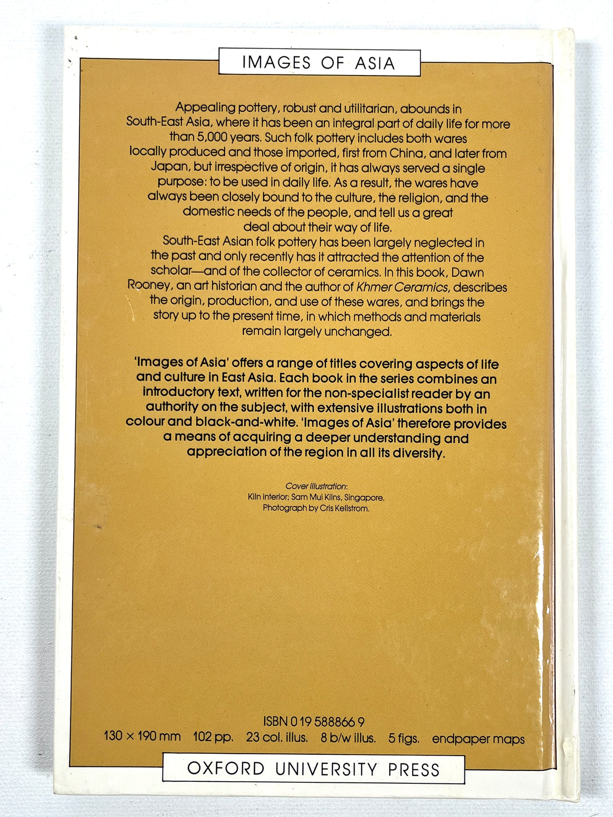 Folk Pottery in South-East Asia, Images of Asia, 1987, Near Fine hardcover