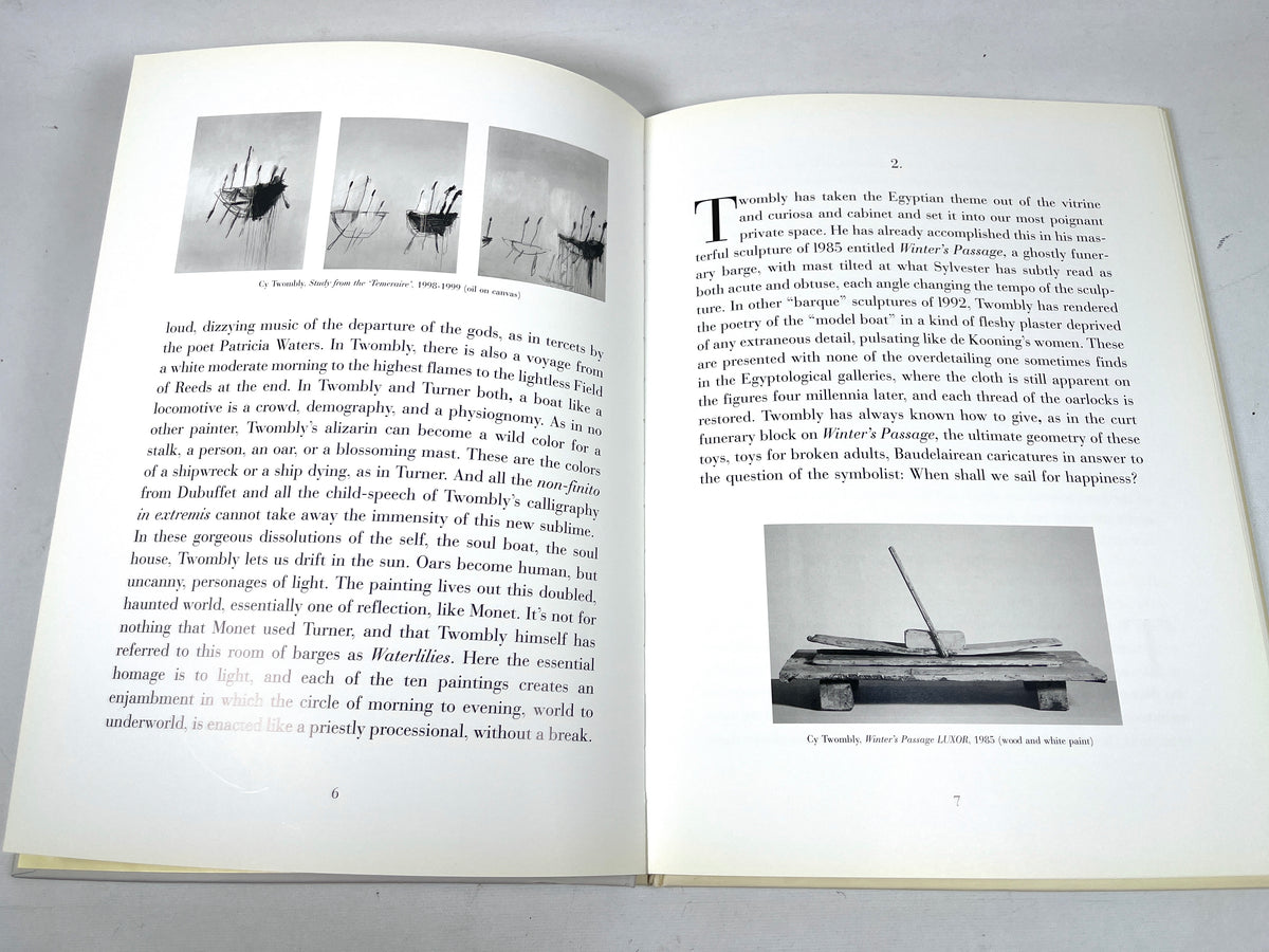 Cy Twombly: Coronation of Sesostris, Gagosian Gallery, 2000, Near Fine hardcover