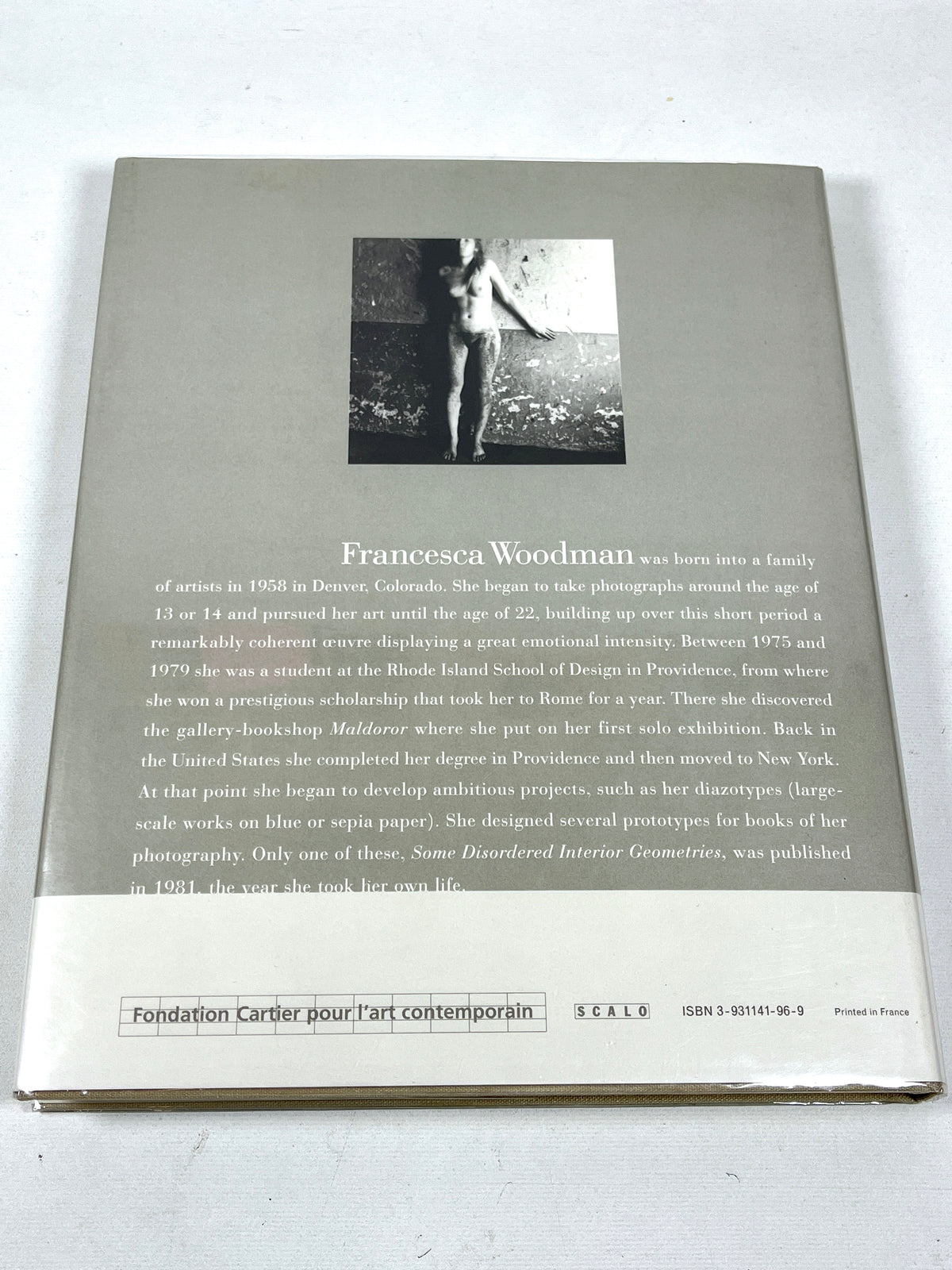 Francesca Woodman, Fondation Cartier pour l'art contemporain, 1998, NF HC w/DJ