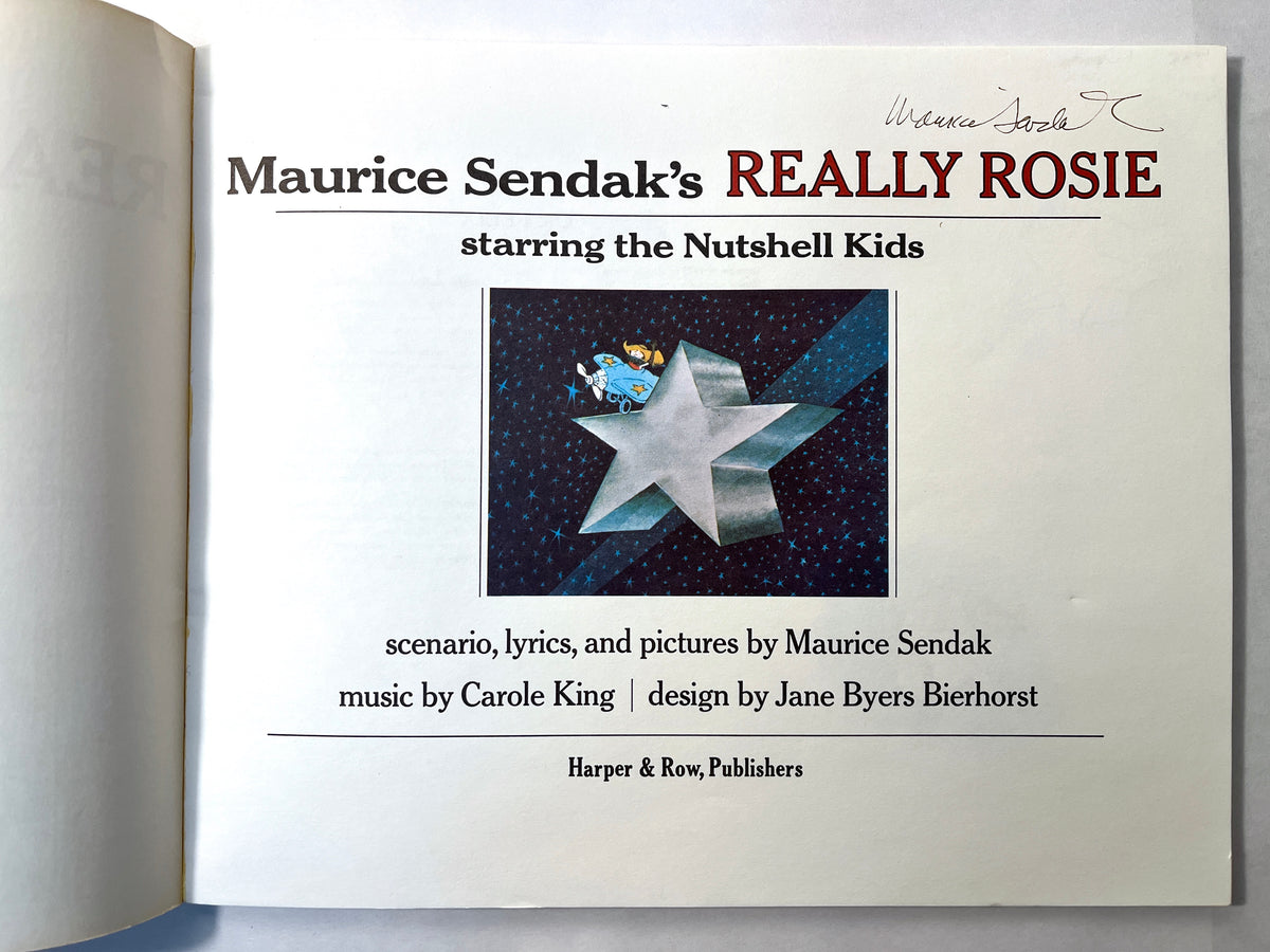 Maurice Sendak's Really Rosie Starring the Nutshell Kids, SIGNED 1st Ed., 1975, SC, VG.