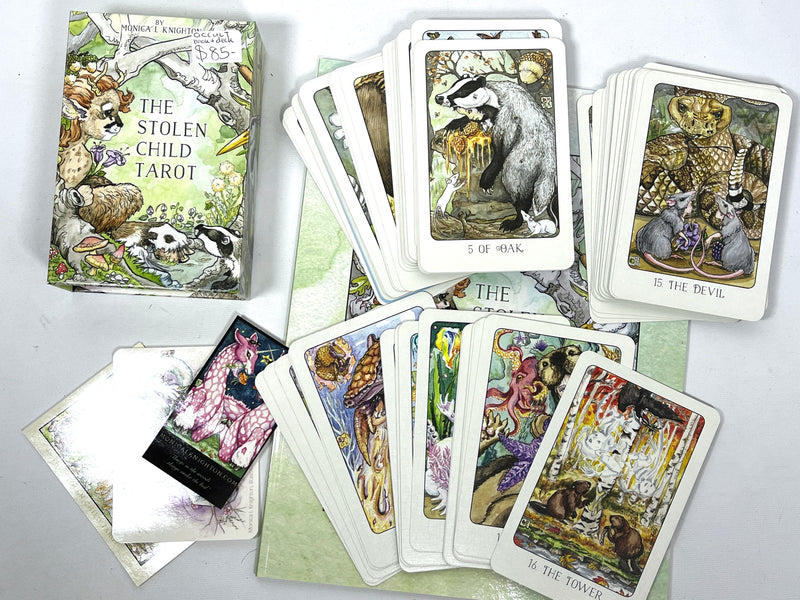 The Stolen Child Tarot, Monica L. Knighton, 2019, Near Fine SC book + Deck