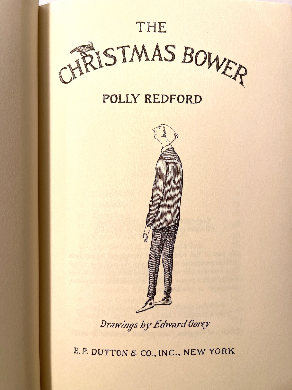 The Christmas Bower, Polly Redford, Edward Gorey, 1967, 1st US Ed., Fine w/NF DJ