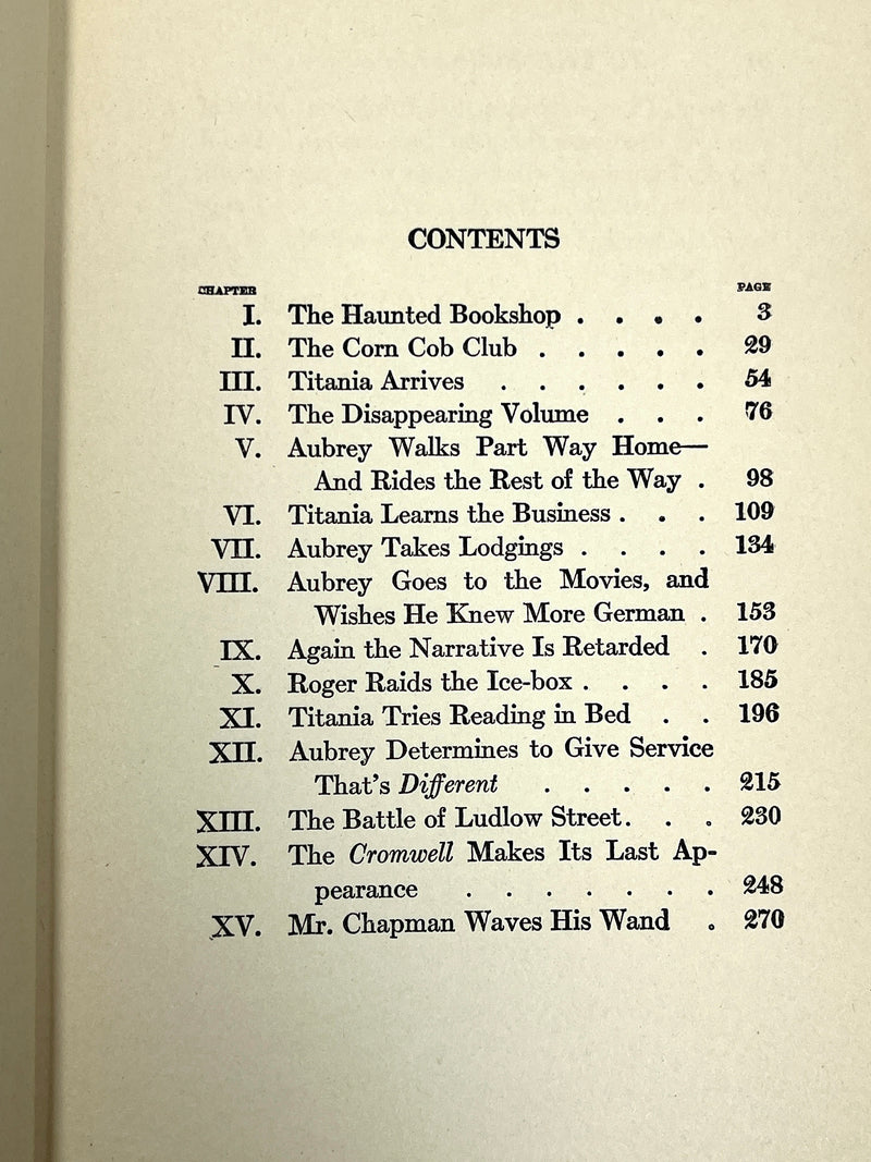 Christopher Morley, The Haunted Bookshop, The Bookshop Edition, 1934, SIGNED, VG HC.