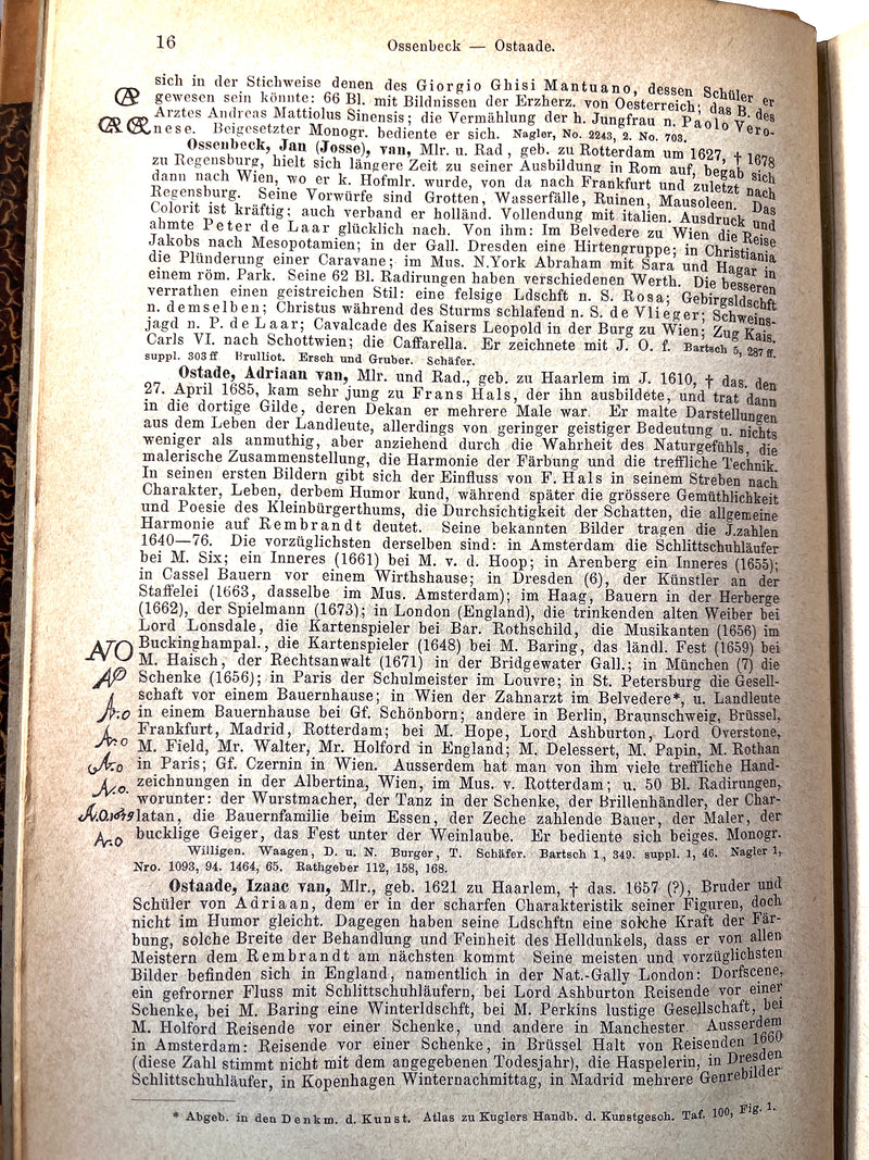 Allgemeines Kunstler-Lexicon; oder, Leben und Werke ..., 1882, 3 Vols, Very Good