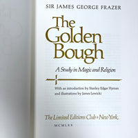 Frazer, The Golden Bough, 2 Vols., Illus. James Lewicki, 1970, SIGNED, NF HC w/slipcase.