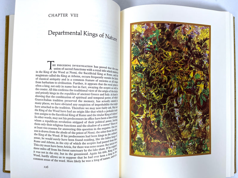 Frazer, The Golden Bough, 2 Vols., Illus. James Lewicki, 1970, SIGNED, NF HC w/slipcase.