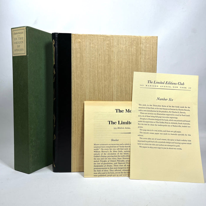 On the Origin of Species, Charles Darwin, Limited Editions Club, 1963, NF HC