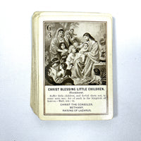 New Testament Game, Illustrated, The Fireside Game Co., 1899, Good hardcover cased deck of cards.