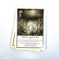New Testament Game, Illustrated, The Fireside Game Co., 1899, Good hardcover cased deck of cards.