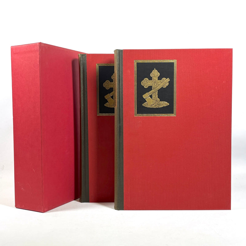 Dostoevsky, Crime and Punishment, 2 Vols, Fritz Eichenberg, 1948, SIGNED, NF HC w/slipcase