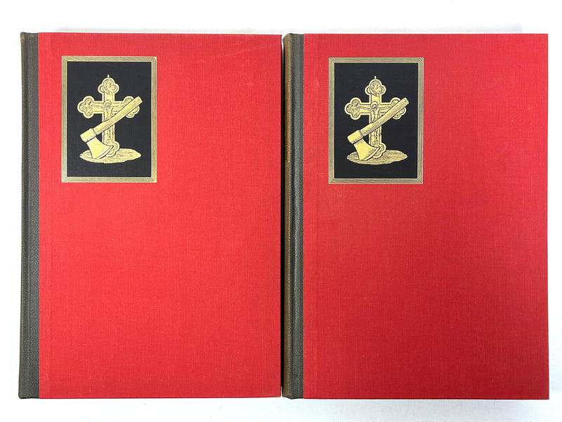 Dostoevsky, Crime and Punishment, 2 Vols, Fritz Eichenberg, 1948, SIGNED, NF HC w/slipcase