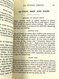La Cuisine Creole: A Collection of Culinary Recipes, 2nd Ed, 1966, Near Fine HC facsimile