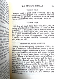 La Cuisine Creole: A Collection of Culinary Recipes, 2nd Ed, 1966, Near Fine HC facsimile
