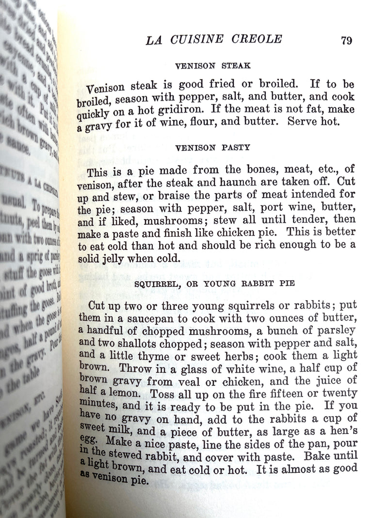 La Cuisine Creole: A Collection of Culinary Recipes, 2nd Ed, 1966, Near Fine HC facsimile