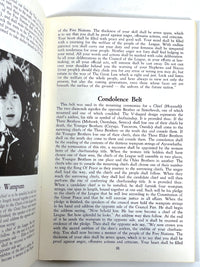 Wampum Belts, Tehanetorens, Six Nations Indian Museum, Near Fine staple bound